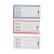 共泰 磁吸标识牌 仓库强磁性标签牌库房分区货架标示牌物料卡标牌贴磁铁分类牌标签 40*100mm 蓝色 1个