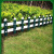 德威狮  草坪护栏 隔离栏PVC塑钢花园围栏栅社区幼儿园绿化护栏  30厘米高X100厘米长（墨绿色）单位：件