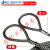 定制品质钢丝绳吊索具双扣10吨扁头起重具钢丝吊带接头插编钢丝绳 0.3吨1米φ6.2一根