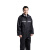 强盛伟业（QSWY） 分体式雨衣雨裤套装反光雨衣 双层 加厚 可清洗雨衣 黑色 尺码 M