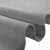 赫钢 镂空防滑地垫S型防水防滑网格塑料胶垫脚垫4.5mm厚1.2米宽*15米/卷 灰色