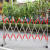 不锈钢伸缩围栏户外可移动道路警示隔离栏幼儿园全护栏折 加万向轮1.2米高9米长 默认红色