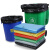 祥利恒商用彩色大号垃圾袋 分类袋 加厚塑料平口袋 绿色(50个) 90*110cm