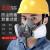 仁聚益防毒面具6200喷漆专用口罩化工业粉尘甲醛农气体呼吸防护面罩 6200-6004(7件套装)