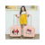 【轻奢品牌】袋鼠儿童行李箱女可爱小型夏令营卡通公主拉杆登机旅行箱旅行箱皮箱 白色-米奇+小包 18英寸