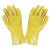 佳护防油手套劳保耐磨工作耐油防滑防水胶皮丁腈浸胶全挂橡胶工业 黄色浸塑手套（3双） 均码