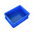 君制 加厚零件盒周转箱物料盒收纳盒配件筐塑料盒长方形五金工具盒物流箱 蓝色EU43148【400*300*148mm】