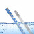 沸耐笙 FNS-32018 河流观测水位标尺宽8cm 304不锈钢0.5米烤漆防腐蓝 1把