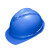 梅思安PE豪华型安全帽蓝色超爱戴帽衬针织布吸汗带D型下颏带1顶可印字