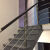 优玛pvc拉丝楼梯扶手立柱室内家用栏杆简约不锈钢老人护栏阳台自装 白碳钢立柱拉丝套餐1米