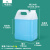 加厚食品级塑料扁桶方桶酒桶油桶油壶密封桶5升5kg2.5公斤10L 4L半透明-加厚老款