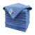 者也 清洁抹布 加厚加大快速吸水高效擦灰物业保洁洗车毛巾 蓝色6条装30*30CM