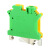 鸣固 接地端子黄绿地线端子双色电压导轨接地端子排 USLKG2.5