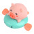 拥抱熊小孩洗澡玩具小鸭子儿童戏水玩具玩水青蛙仰泳宝宝游泳 上链小猪