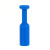 气动接头风管塞04 06 8厘10 12mm气管出口胶塑料蓝色接头塞快插堵 PP-6mm