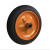 橡胶实心车轮子 两轮带轴轱辘  手推车轮胎老虎车轮胎 14寸红色实心小款内径20mm