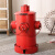 复古铁艺工业风创意个性栓大号带盖脚踩室外垃圾桶客厅户外用 半圆款红色