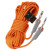 登山绳户外空调安装安全绳攀岩绳攀登装备绳索耐磨救援绳子 10.5mm100米橘套管