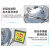 黎卫士 洗眼器 工业用304不锈钢实验室立式紧急洗眼器喷淋验厂双口 ABS喷塑洗眼器+踏板