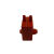 博雷奇线切割配件新型红色喷水板两磁铁凸高/低嘴50*50MM水嘴孔距30MM 黑色平嘴50x50喷水板一个