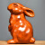 与山择林花梨木雕兔子摆件实木雕刻生肖可爱小兔家居客厅办公装饰工艺礼品 花梨木光面福兔 整木精雕高8cm