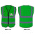反光马甲防护服驾校道路救援订制监理监督大码透气环卫工人多口袋 草绿色布款多口袋 XL
