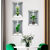 焱思泰三联立体高清贴3d效果盆栽贴画过道楼梯装饰画宾馆餐厅墙面植物花 JX-3D白框-3 迷你号-宽30㎝X高45㎝