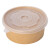 稳斯坦 W7280 (50个)牛皮纸碗盖 一次性碗圆形沙拉碗轻食饭盒PP盖 1100/1300ml
