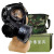 护力盾 FNJ08型防毒面具全面罩带通话器全面罩全套 面具+君品罐+迷彩包+绿盒子