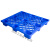 奔新农货架仓储塑胶卡板防潮垫塑料网格板物流仓库货物叉车叉板塑料托盘 蓝色 吹塑120*80(10个)