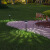 太阳能户外装饰草坪灯防水别墅花园草地景观布置地插光影灯 菱形灯罩【 白光+彩光】
