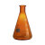 qrij 玻璃锥形瓶 高硼硅耐高温三 500ml棕色 国产 棕色500ml