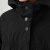 斯琴冬季女黑色纯棉连帽单排扣宽松休闲长款厚款棉服外套 BADS02902 黑色 M