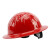 山都澳 安全帽ABS透气建筑工程工地电力施工带护目镜领导监理防砸定制 D992 红色 均码 1