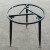 斯柏克金属圆形桌腿支架阳台茶桌腿沙发岩板组合茶几边几脚架支撑可 直径40高45黑色