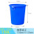 圆形大号加厚塑料大水桶储水带盖胶桶商用特大容量环卫垃圾桶 蓝色150L无盖 加厚