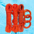 康迪普 水上救生绳漂浮救生绳救援船用救生圈安全绳浮索 橘色绳10mm+30米佩环配钩