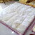 XMSJ澳洲羊毛褥子皮毛一体羊羔绒床毯羊皮褥子加厚单双人床垫 自然白精选豪华整皮款花色布 90*180厘米