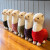 捉趣（ZHUOQU）羊驼公仔娃娃毛绒玩具可爱小羊玩偶布娃娃女生睡觉抱枕长条夹腿 绿色羊驼 55cm