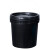 尚留鑫 手提塑料桶10L黑色水桶包装桶带盖密封涂料桶