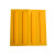 盲道砖橡胶 pvc安全盲道板 防滑导向地贴 30cm盲人指路砖b (底部实心)25*25CM(黄色点状)