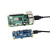 树莓派ZERO 百兆以太网口模块USB集线器扩展板 USB HUB接口 ETH/USB HUB HAT (B)带外壳