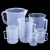 动力瓦特 塑料烧杯 塑料量杯 刻度杯容量杯 加厚带柄 带柄容量杯 5000ml 