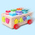宝宝积木玩具1-2岁3婴儿童男孩女孩形状智力盒动脑木头拼装幼儿早教拖车 多彩套柱智力盒