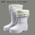 EVA泡沫雨靴夏季男女高筒防水鞋男女水靴厨房防滑耐油食品靴工业品 EVA水鞋白色单靴 41