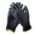 京斯坦 Pu涂掌手套黑色Pu涂层涂胶防滑电子工厂工用 黑色PU 涂掌L（20双）