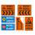 道路施工安全警示牌 铝板工程膜反光标识 前方施工注意安全交通橙色反光警示 彩钢板+常规架子 汇流牌