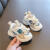 AJBM春秋新款宝宝鞋子1-2-3岁男女童运动鞋婴幼儿学 运动鞋A725米色 15码/内长12厘米