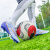 CYUBC罗梅西世界杯足球鞋高帮男女儿童学生TF碎丁青年长丁防滑训练鞋 222长丁紫色 35