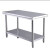 厨房桌子长方形正方形工作台不锈钢加厚奶茶餐馆打荷台子 加厚60长*40宽*80高 双层